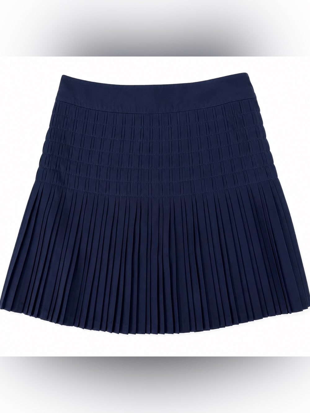 J.Crew Navy Pleated Mini Skirt Size 0 Preppy Tennis Academia